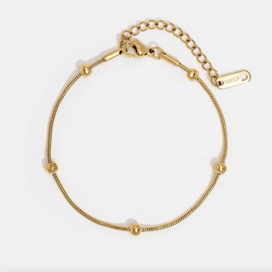Luna Gold-Tone Beaded Bracelet