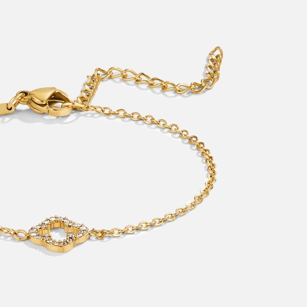 Crystal Clover Bracelet