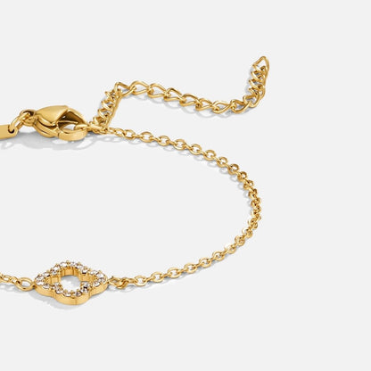 Crystal Clover Bracelet