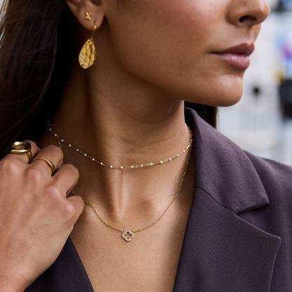 Crystal Clover Necklace
