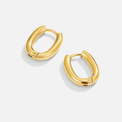Madison Gold-Tone Hoop Earrings