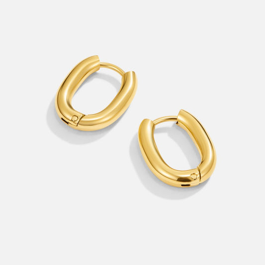 Madison Gold-Tone Hoop Earrings