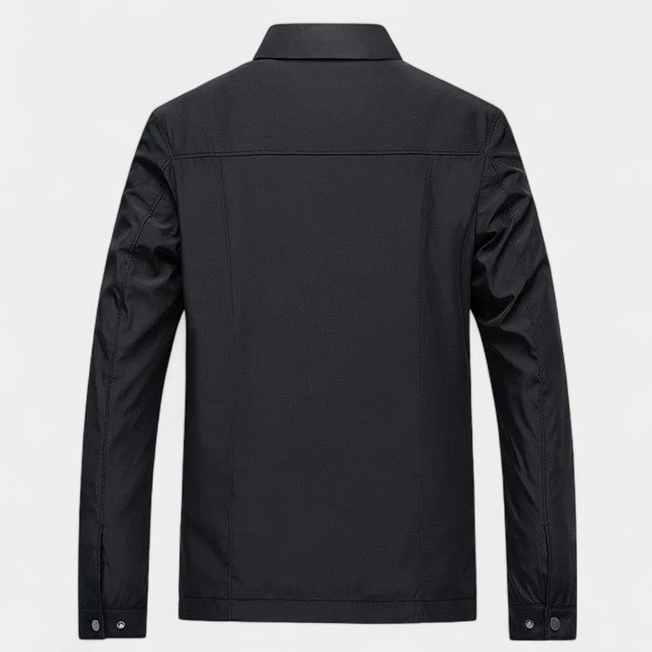 Men's Nylon Windbreaker – Minimalist Loose Straight Cut
