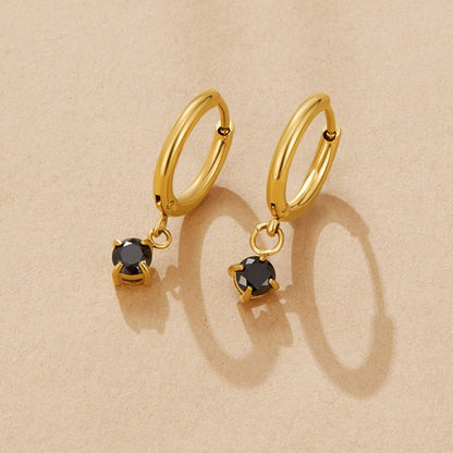 Maison Crystal Drop Hoops