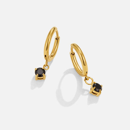 Maison Crystal Drop Hoops