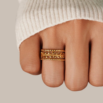 Marissa Gold-Tone Leaf Ring