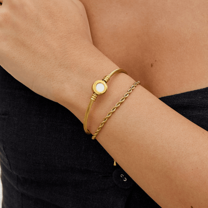 Melinda Gold-Tone Spinner Bangle
