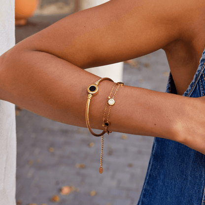 Melinda Gold-Tone Spinner Bangle
