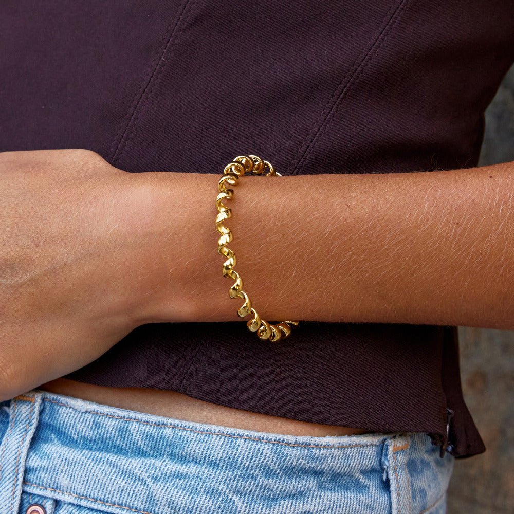 Melinda Gold-Tone Coil Bracelet