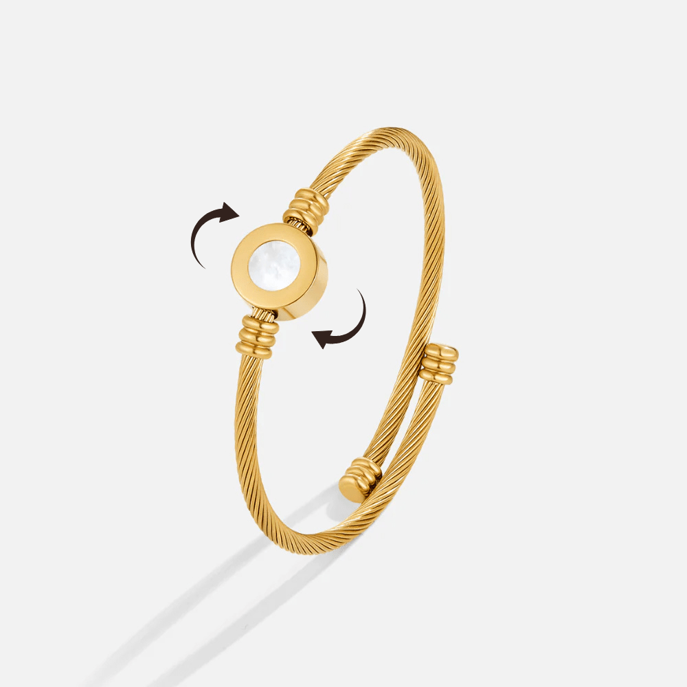 Melinda Gold-Tone Spinner Bangle