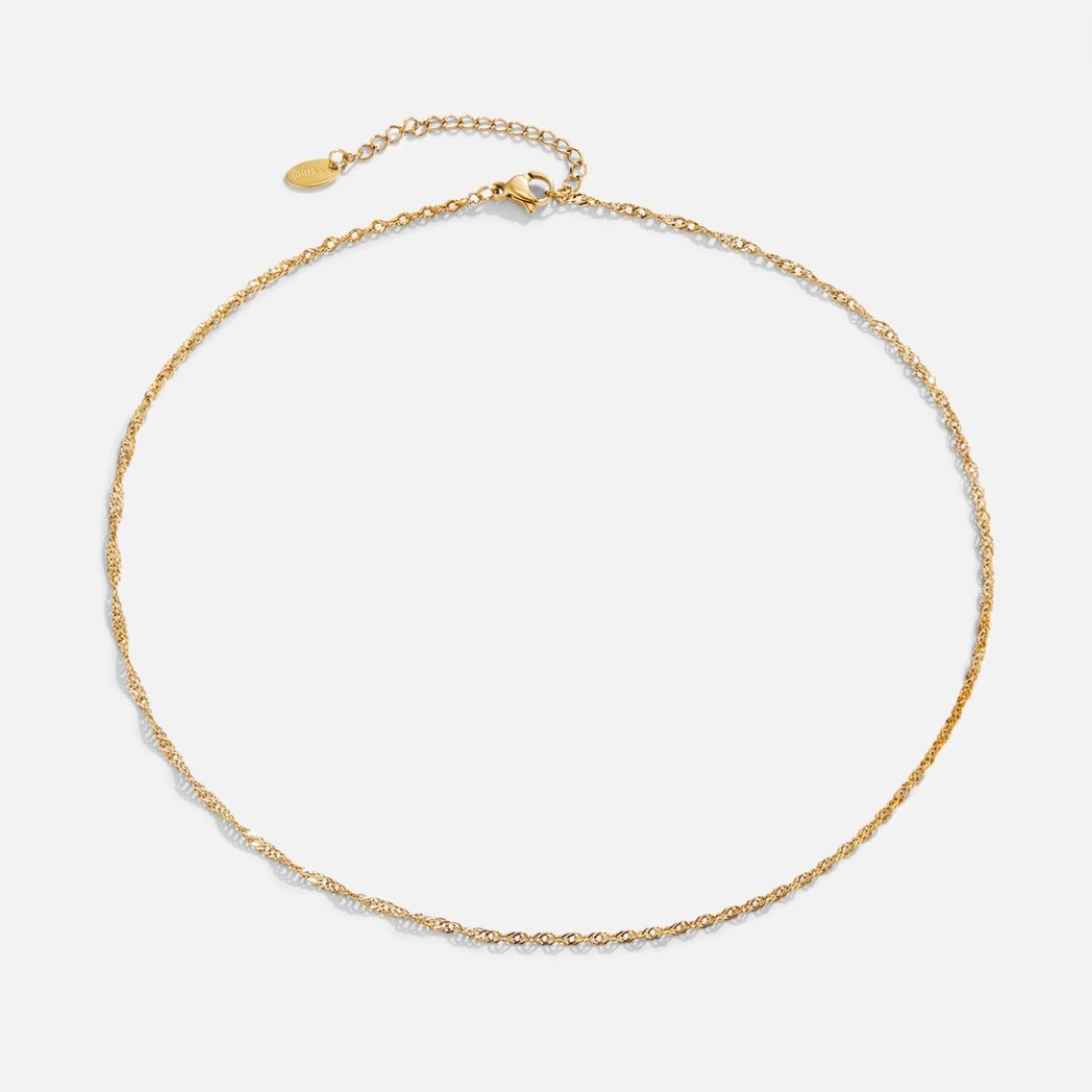 Mila Twist Gold-Tone Chain Necklace