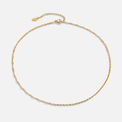 Mila Twist Gold-Tone Chain Necklace