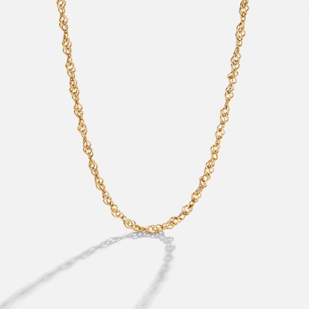 Mila Twist Gold-Tone Chain Necklace