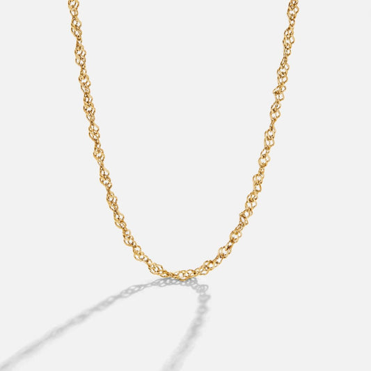 Mila Twist Gold-Tone Chain Necklace