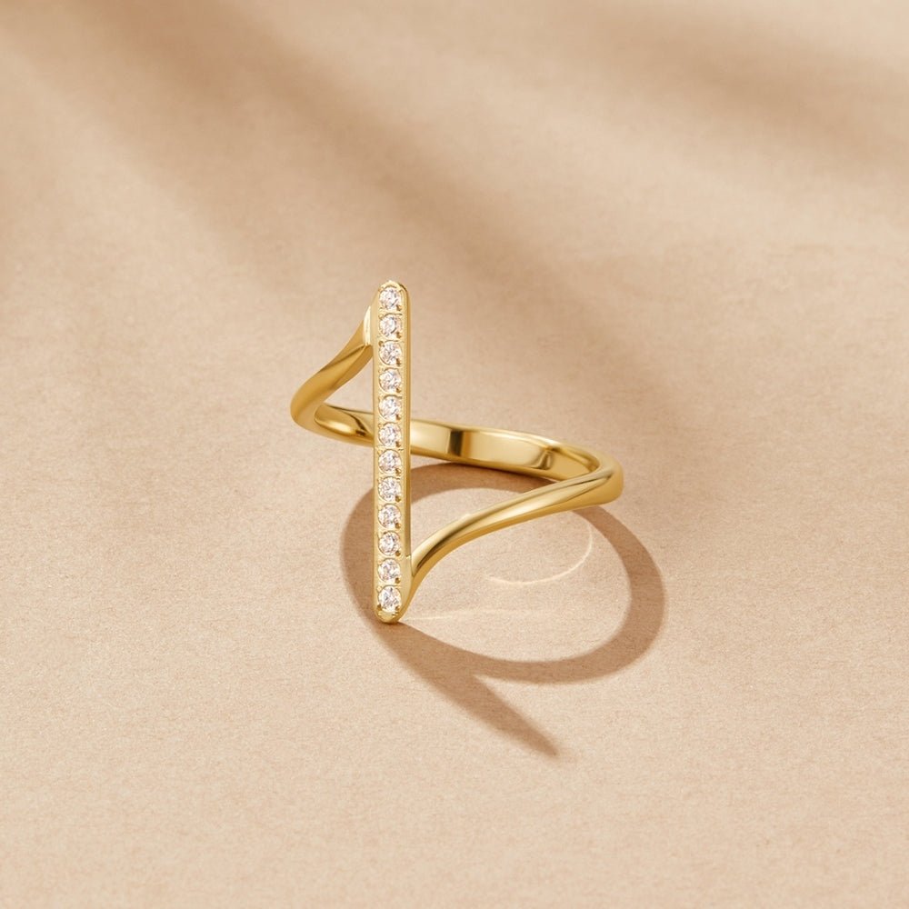 Mila Twisted Gold-Tone Ring