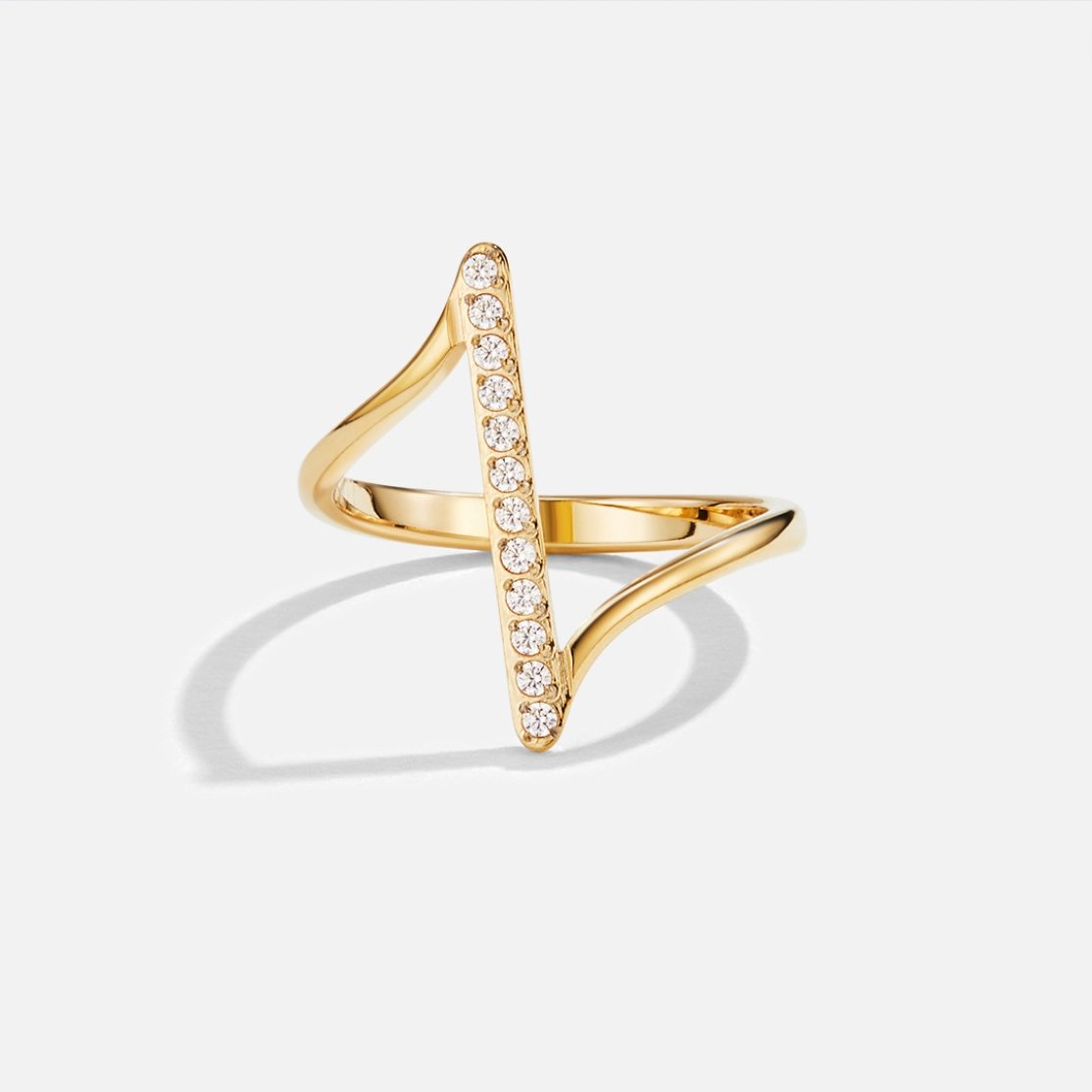 Mila Twisted Gold-Tone Ring