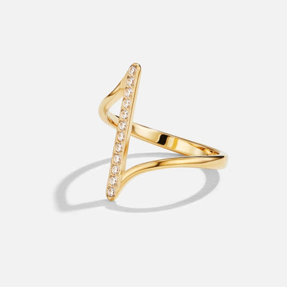 Mila Twisted Gold-Tone Ring
