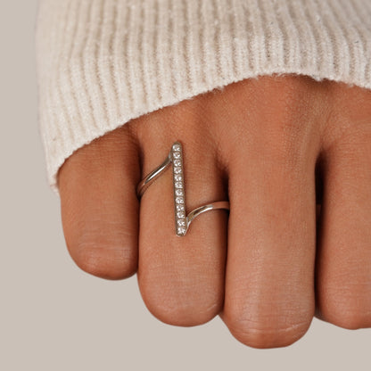 Mila Twist Silver-Tone Ring