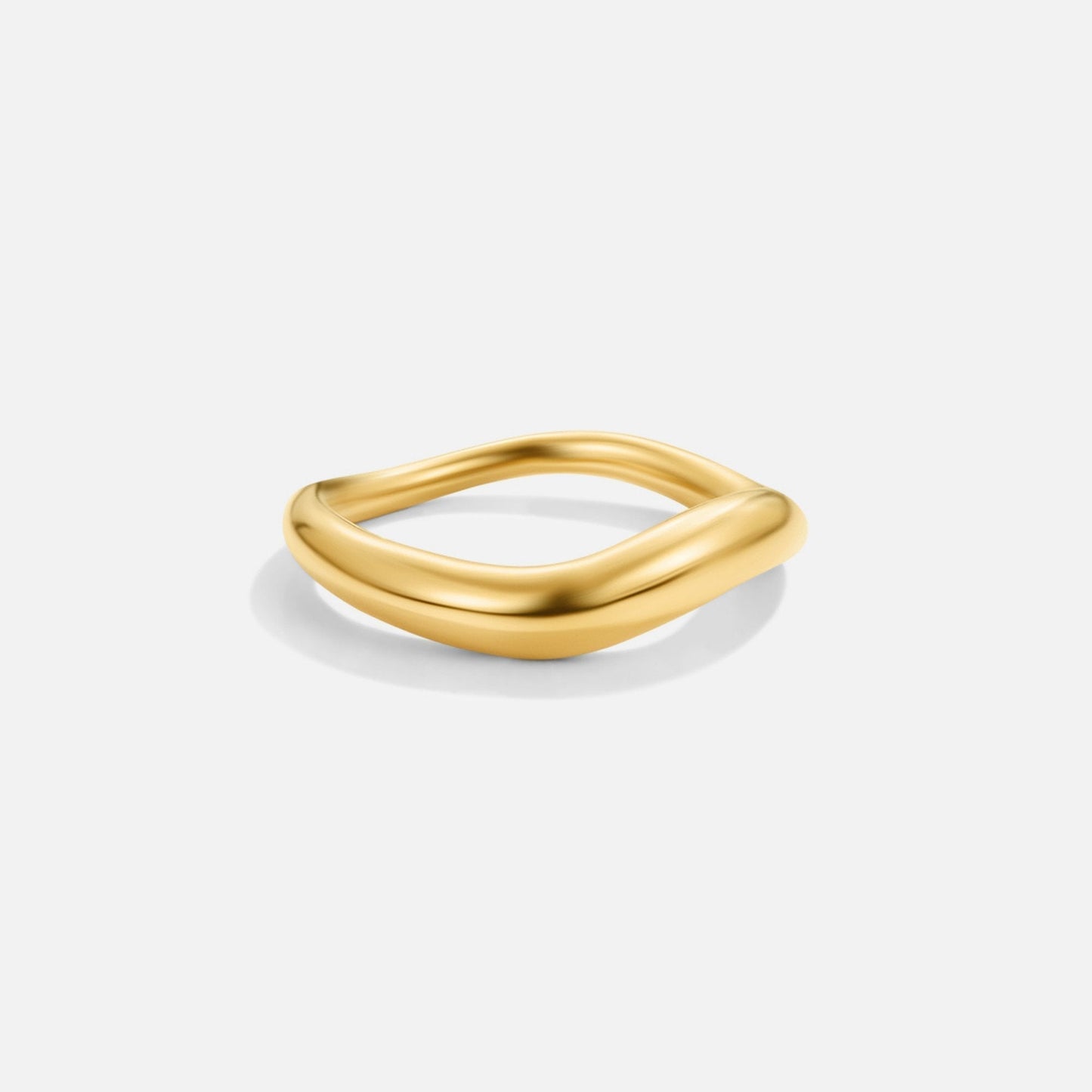 Mina Gold-Tone Wave Ring