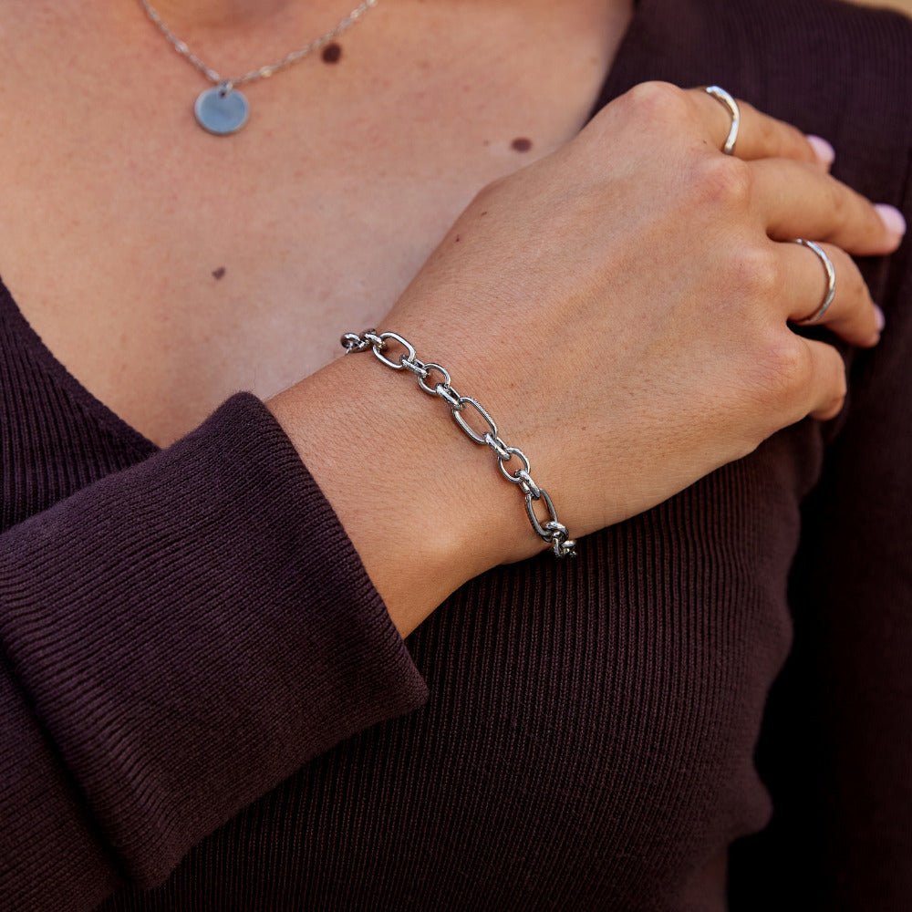 Miriam Chunky Silver-Tone Bracelet