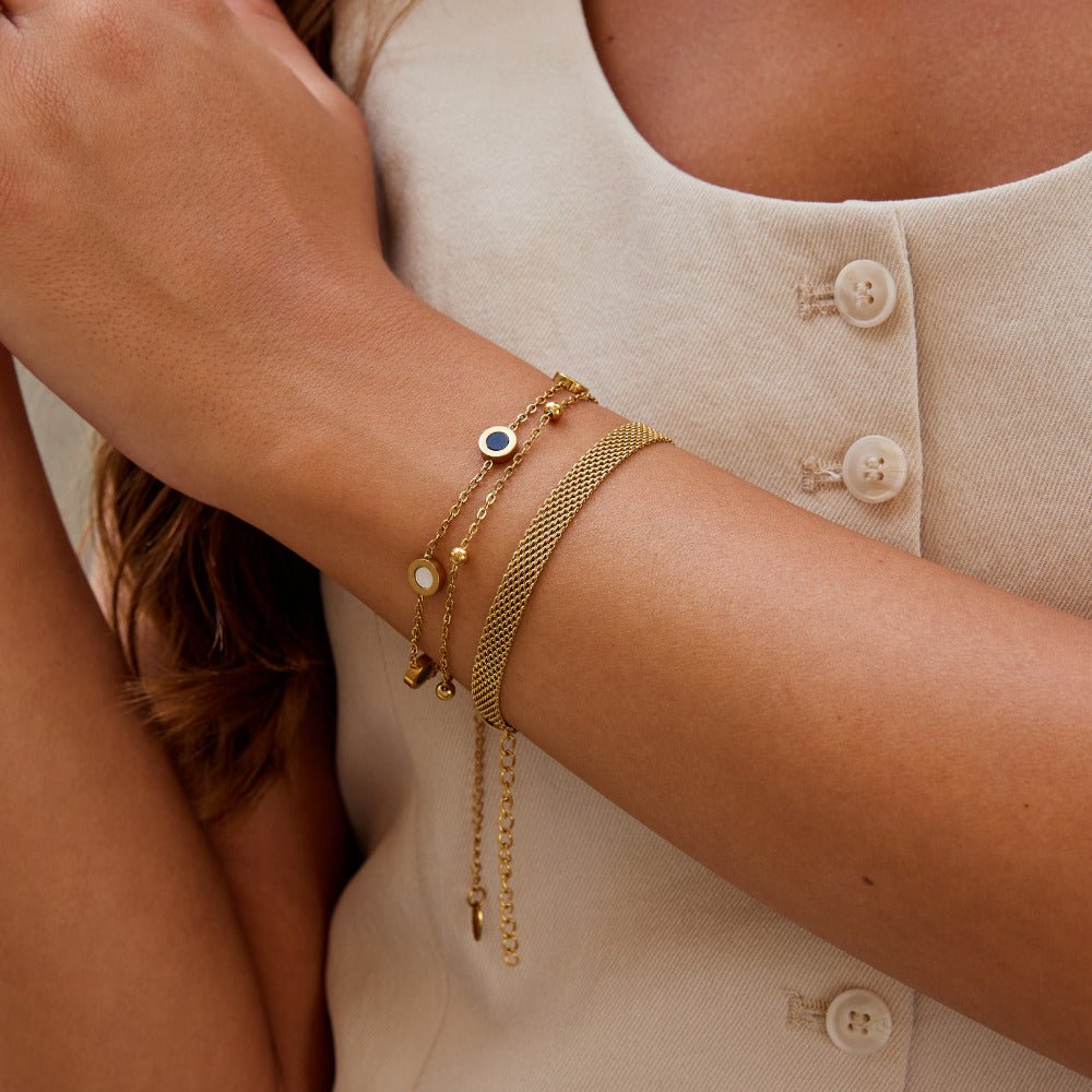 Molly Gold-Tone Mesh Chain Bracelet