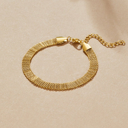 Molly Gold-Tone Mesh Chain Bracelet