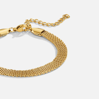 Molly Gold-Tone Mesh Chain Bracelet