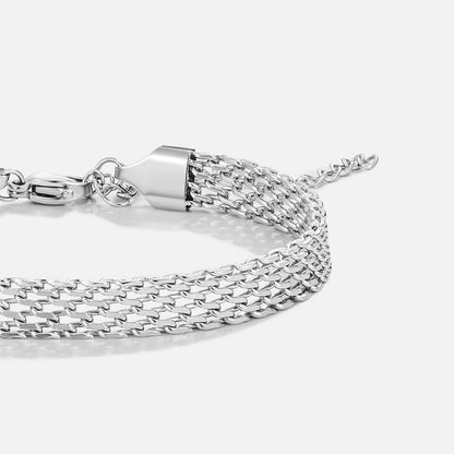 Molly Silver-Tone Mesh Chain Bracelet