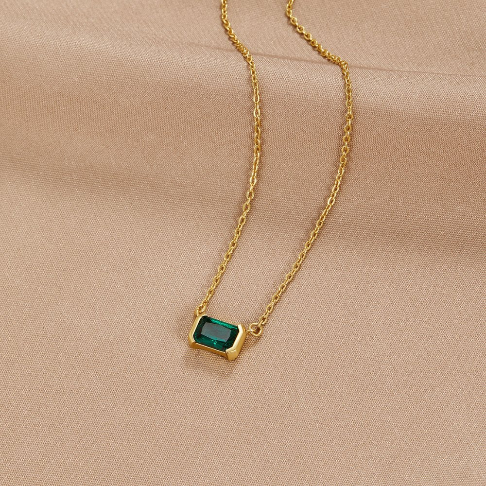 Monica Emerald Green Necklace