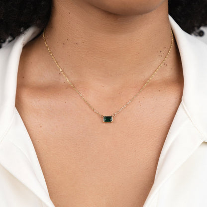 Monica Emerald Green Necklace