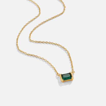 Monica Emerald Green Necklace