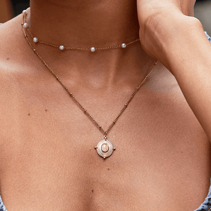 Monique Vintage-Style Stone Necklace