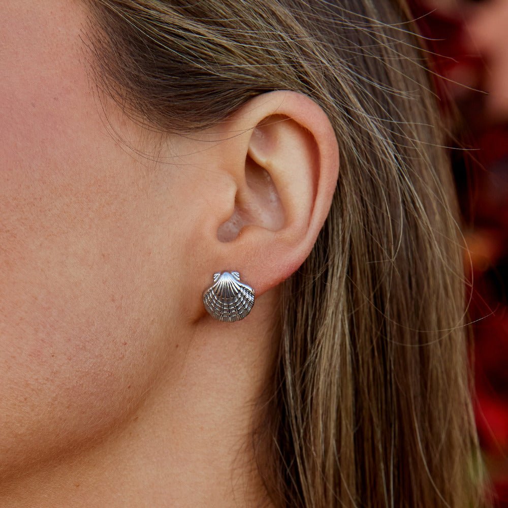Naia Silver-Tone Shell and Starfish Earrings