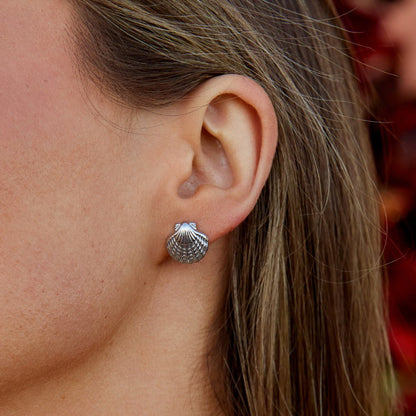 Naia Silver-Tone Shell and Starfish Earrings