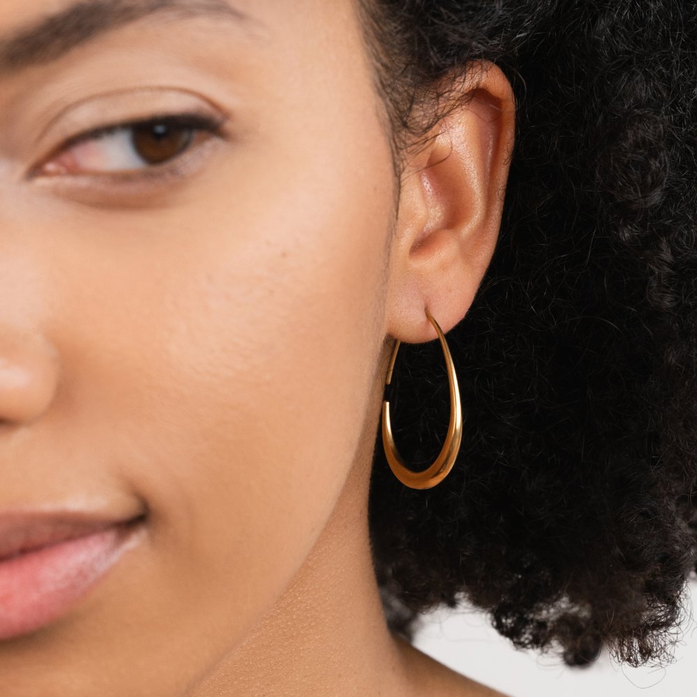 Nica Gold-Tone Hoop Earrings