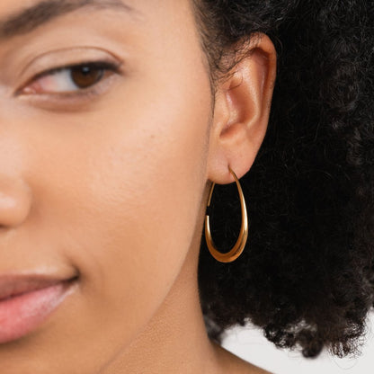 Nica Gold-Tone Hoop Earrings