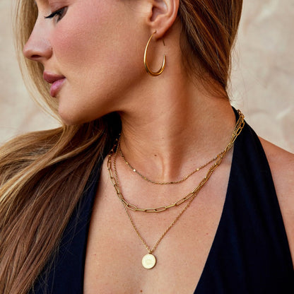 Nica Gold-Tone Hoop Earrings