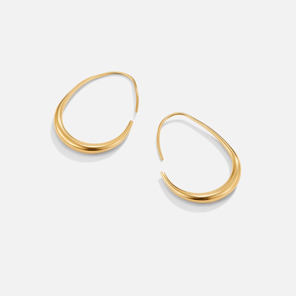 Nica Gold-Tone Hoop Earrings