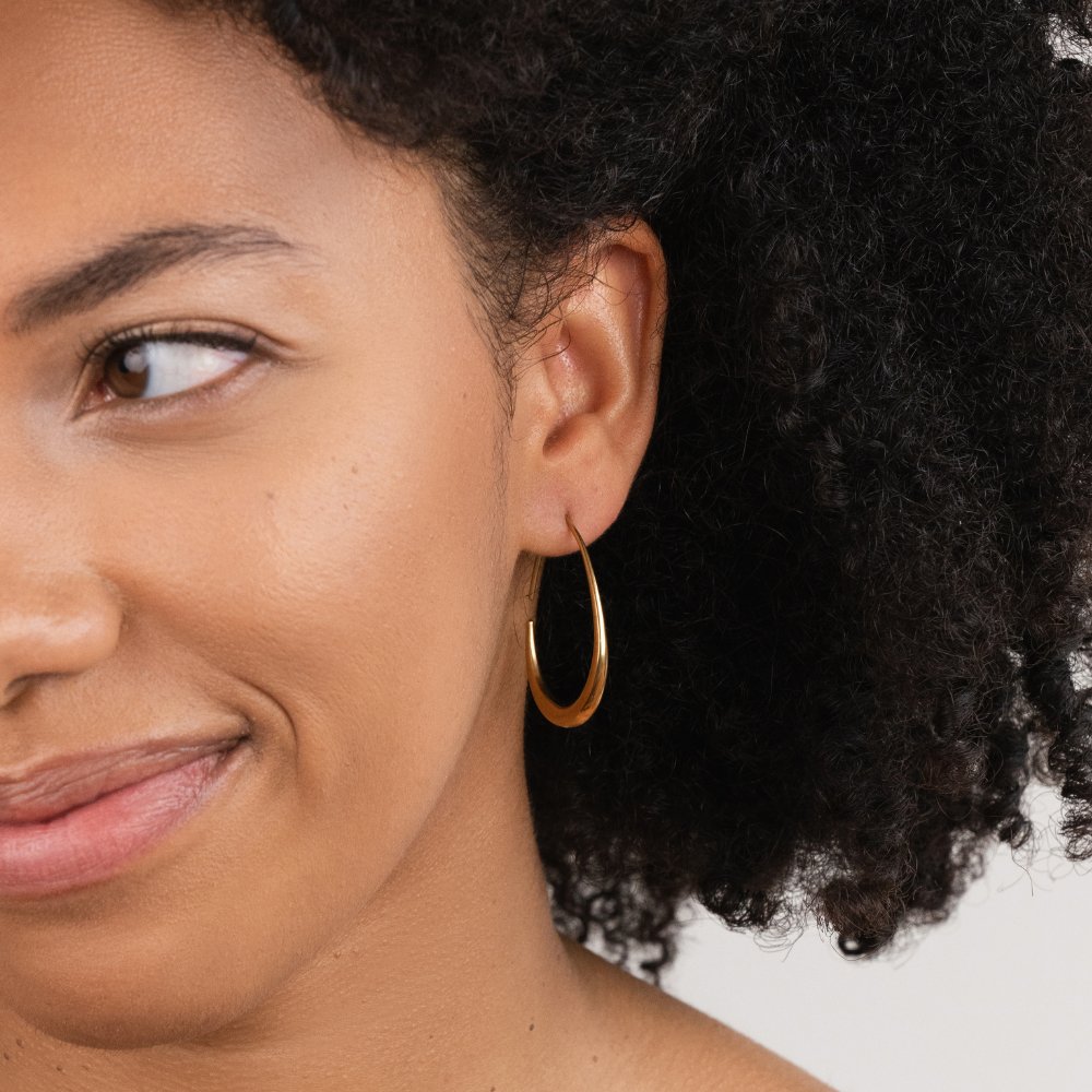 Nica Gold-Tone Hoop Earrings