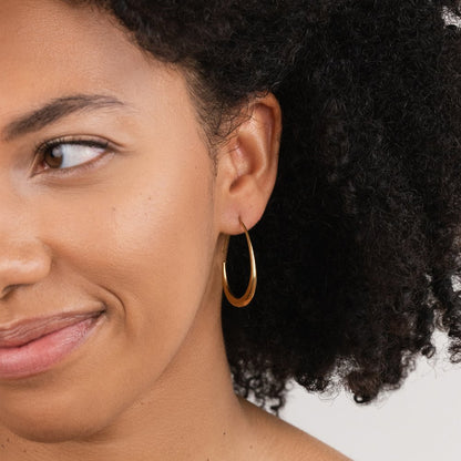 Nica Gold-Tone Hoop Earrings