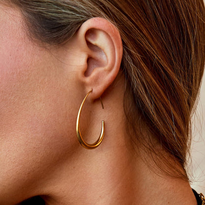 Nica Gold-Tone Hoop Earrings