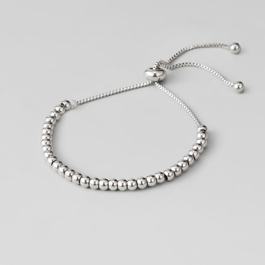 Niloya Beaded Silver-Tone Bracelet