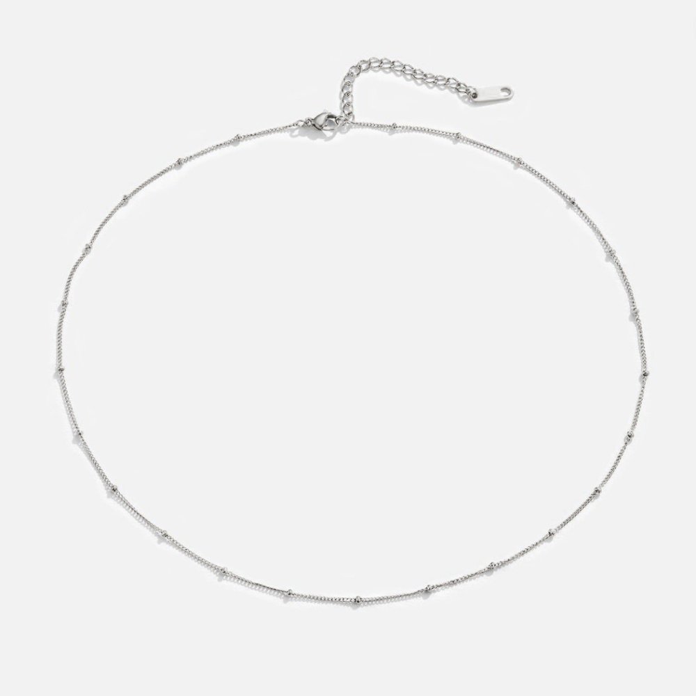 Niyah Beaded Silver-Tone Necklace