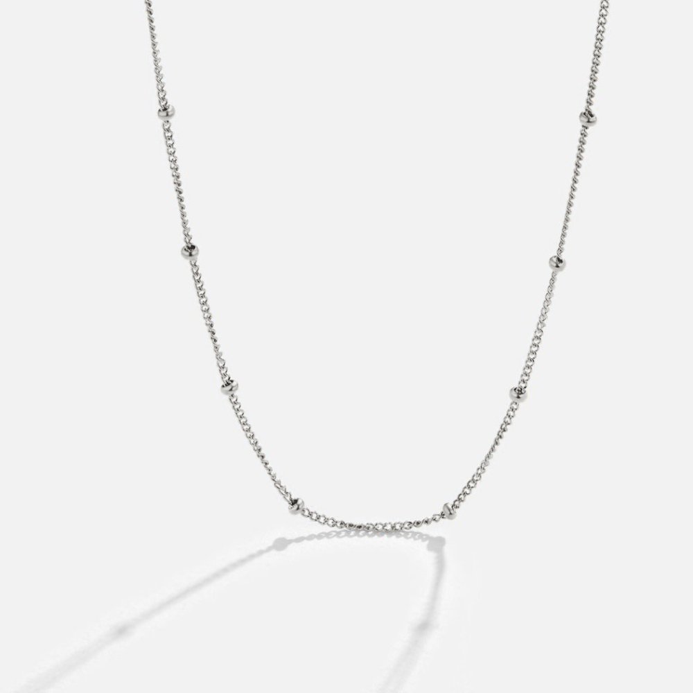 Niyah Beaded Silver-Tone Necklace