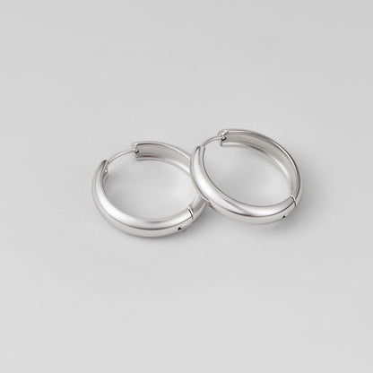 Nona Silver-Tone Hoops