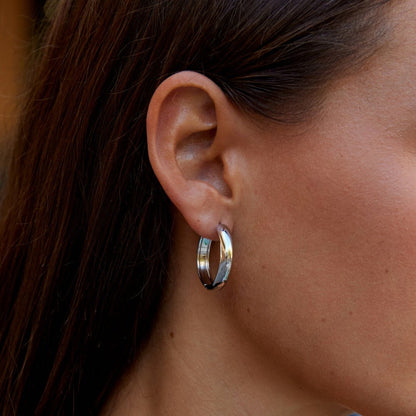 Nona Silver-Tone Hoops