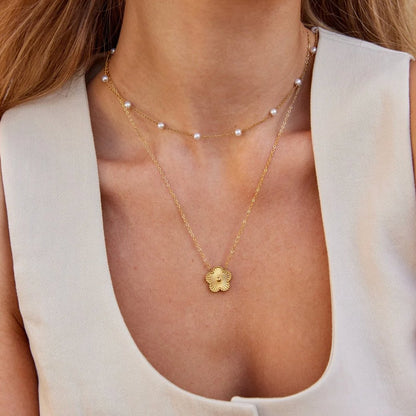 Nura Pearl Gold-Tone Necklace