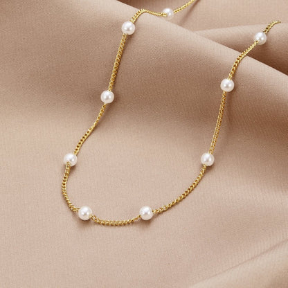 Nura Pearl Gold-Tone Necklace