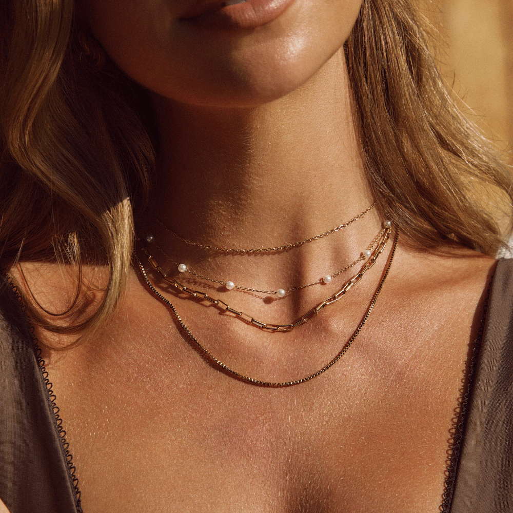 Nura Pearl Gold-Tone Necklace