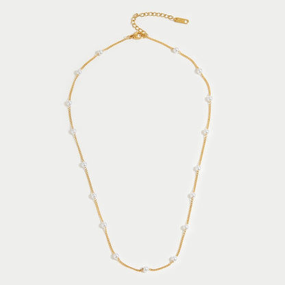 Nura Pearl Gold-Tone Necklace